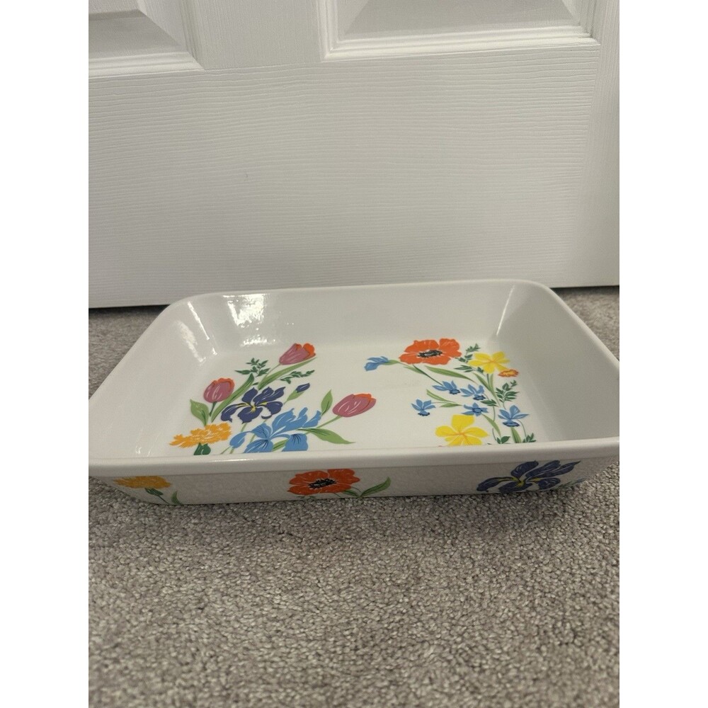 Vintage Primavera Taste Seller By Sigma 12 Inch Baking Dish Floral Japan 346